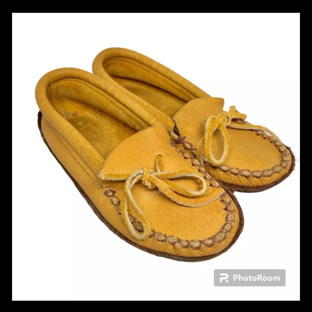Moosehide Moccasin Handmade Slippers Women’s 5 Made In Canada Genuine